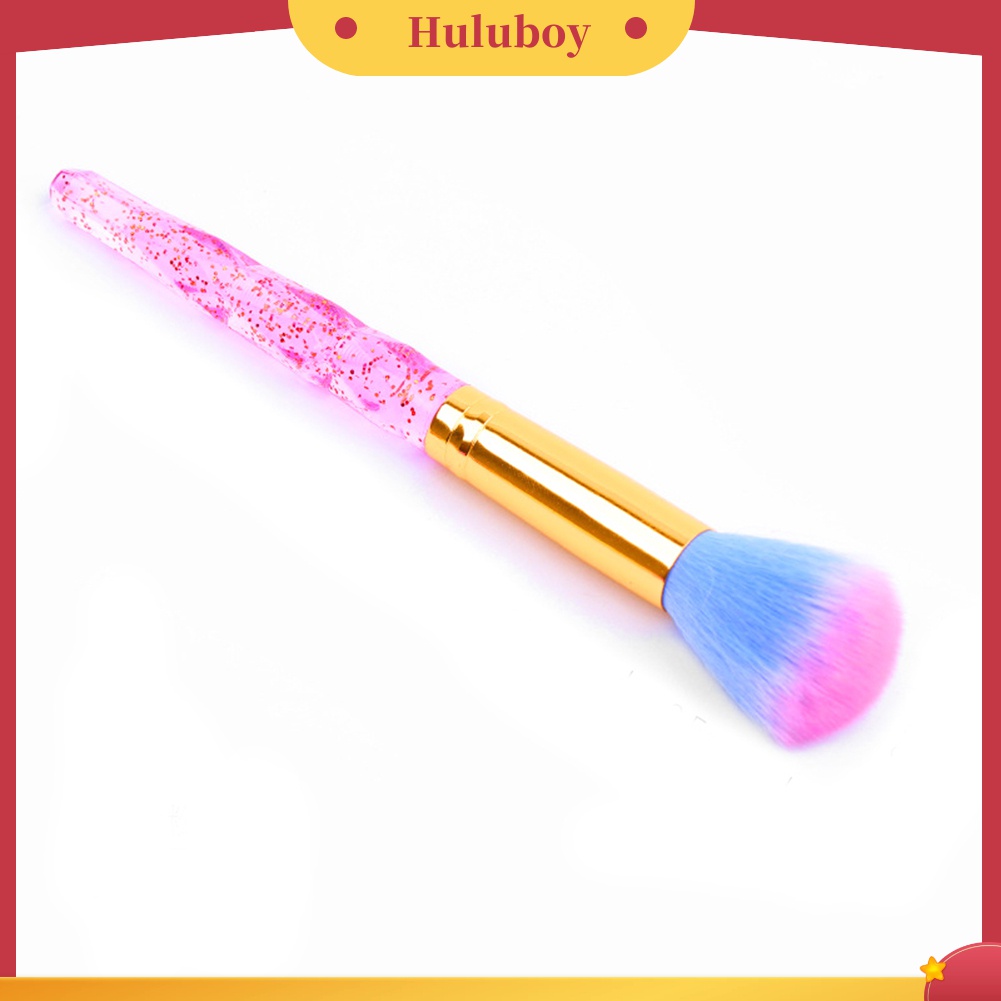 Huluboy Huluboy♡ Brush Bulu Lembut Warna-Warni Untuk Membersihkan Kutek Gel UV Manicure / Pedicure