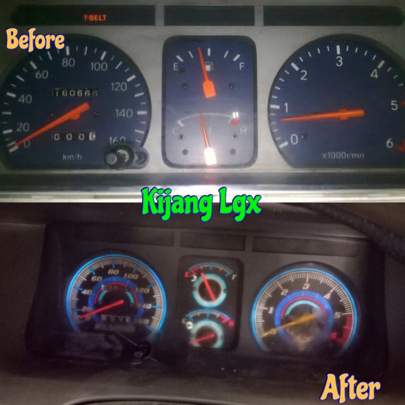 Papan speedometer variasi mobil kijang lgx