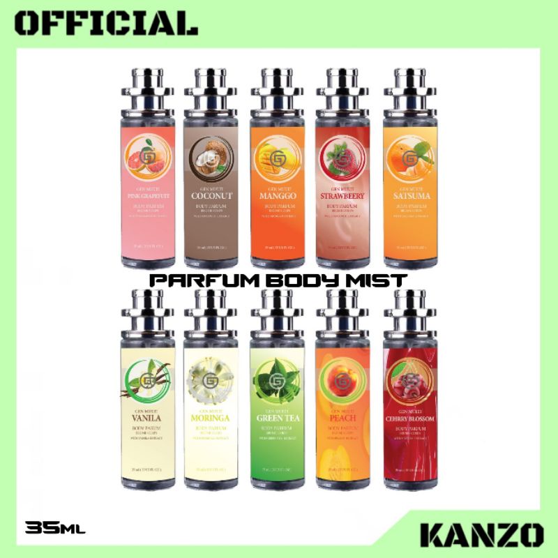 Kanzo - Parfum Gens Body 35ml / Parfum Thailand Body Mist 35ml Premium / Parfum Body Mist 35ml Unisex