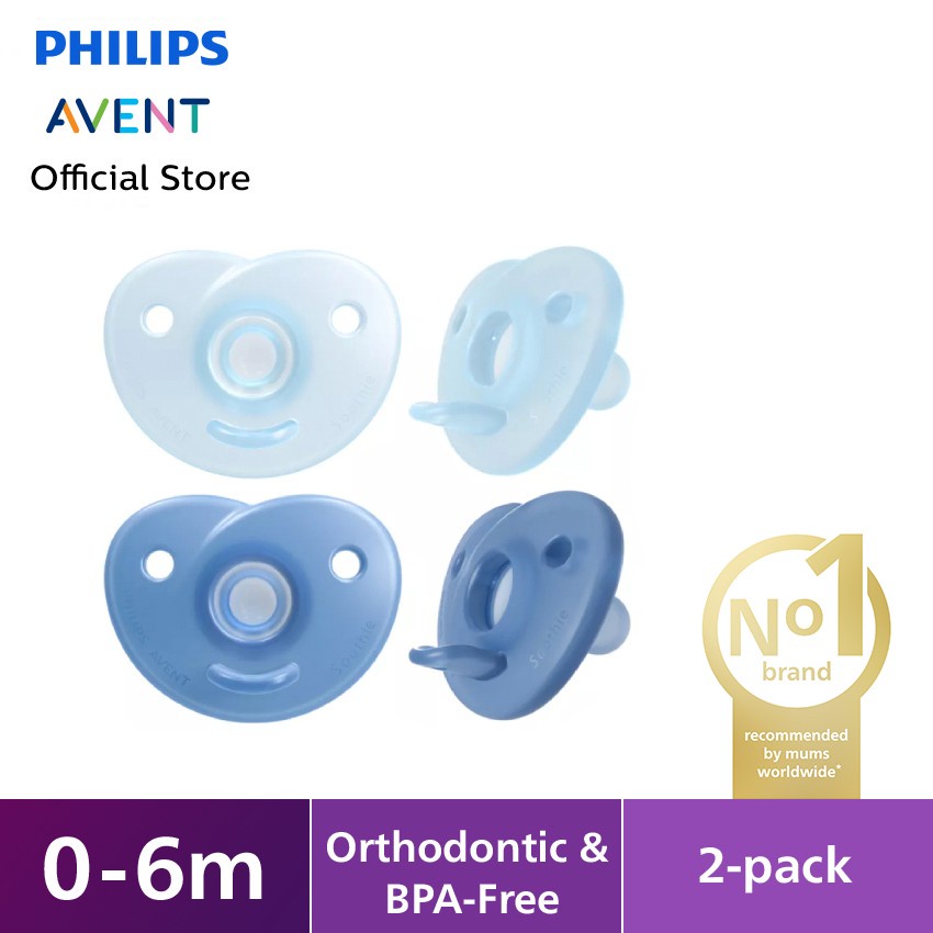 Philips Avent Heart Soothie, Ultra Soft, Ultra Air Empeng Bayi New Born 0-6 M / 6-8 M