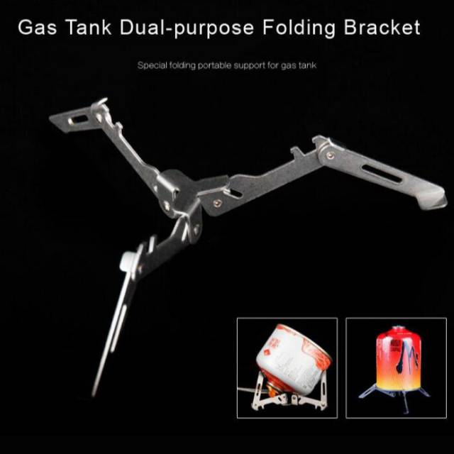 Bracket canister stand holder tabung gas braket penyangga tripod