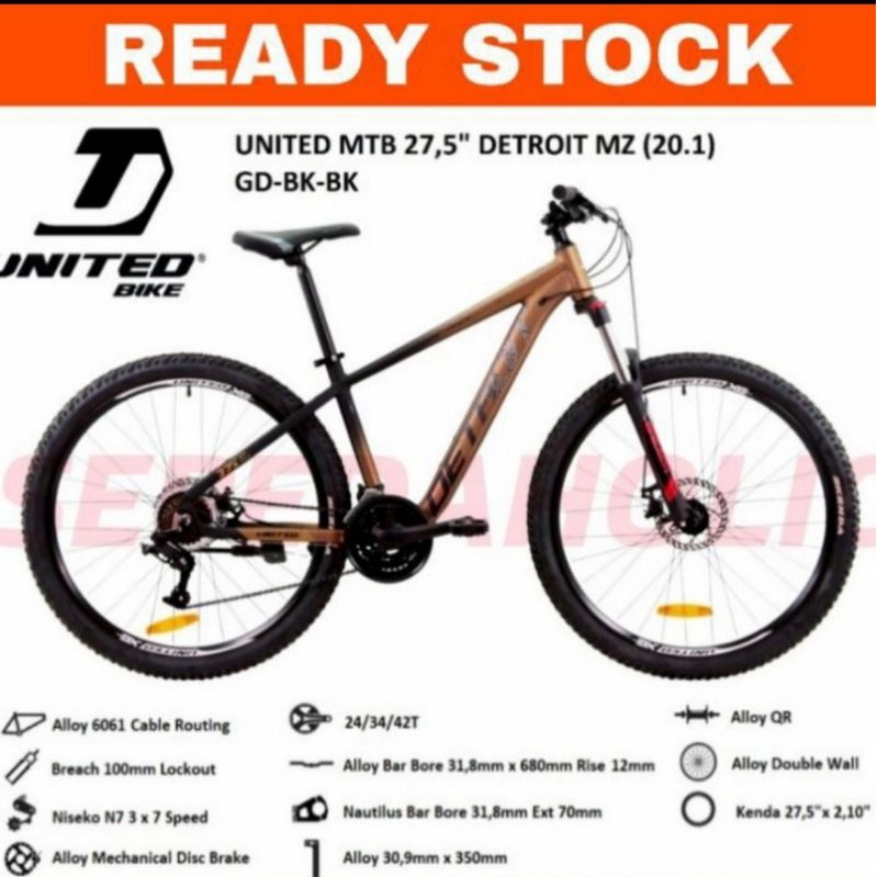 Sepeda MTB United detroit EZ alloy GOSEND BANDUNG