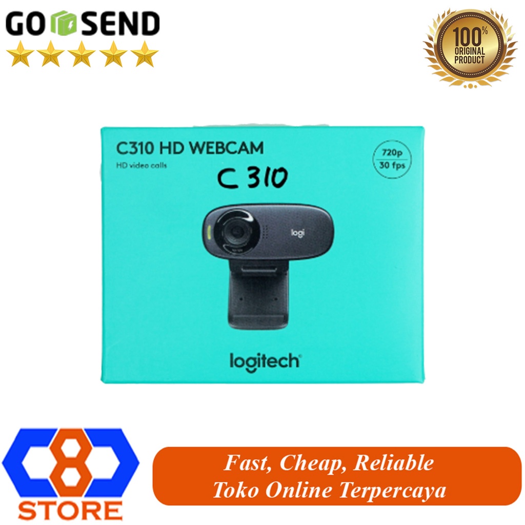 WEBCAM LOGITECH C310 WEB CAM C 310 HD ORIGINAL GARANSI RESMI