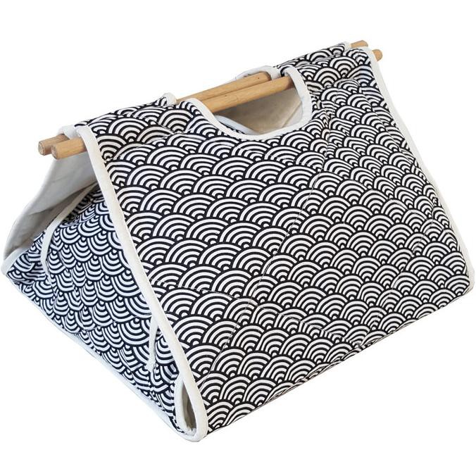 

Tas Kue / Hantaran Besar Casserole Carrier Origami Bag - Wave Hitam