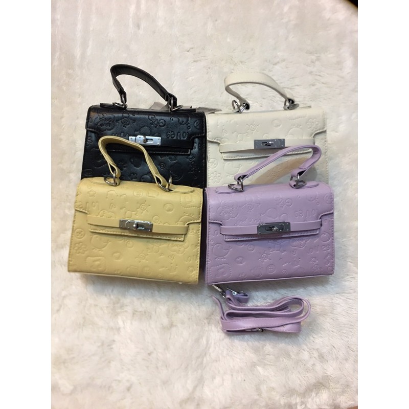 tas import tas mini tas imut tas korea tas selempang tas lilac