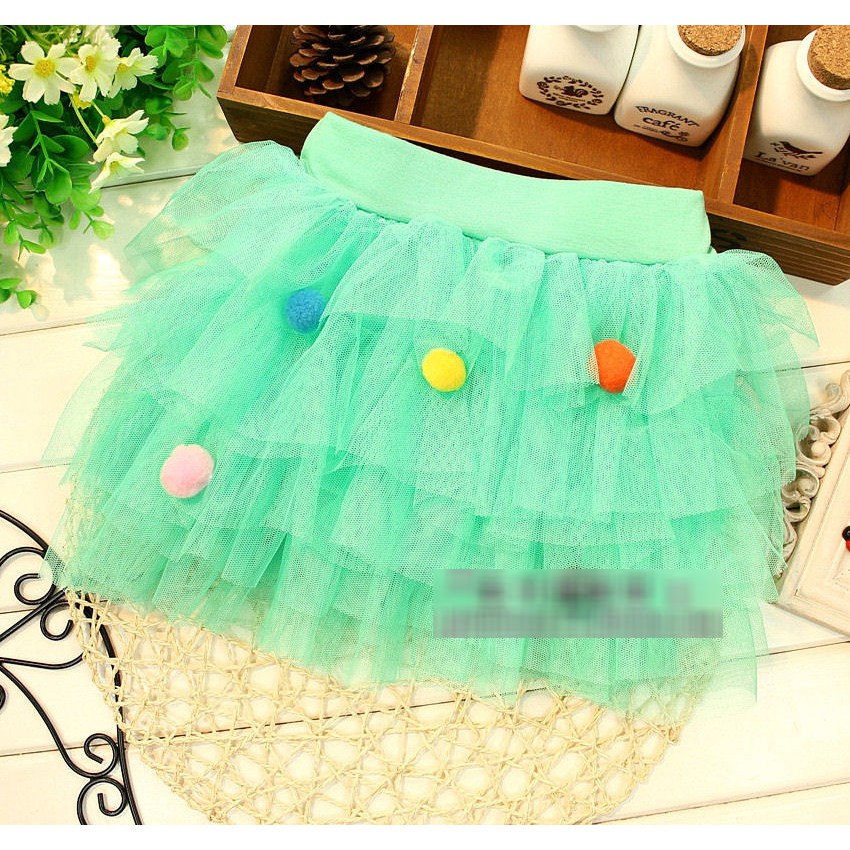 [JOYLEEN BEBE]Rok Tutu Gantolan Bola-Bola/Rok Tutu anak/Rok anak lucu/Rok tutu murah/Rok Tutu import