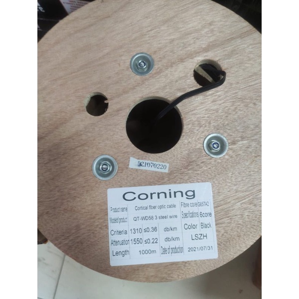 Kabel FO Dropcore 6 Core/Fiber Optik Dropwire/Optic 3 Seling 6 Core 1000 Meter