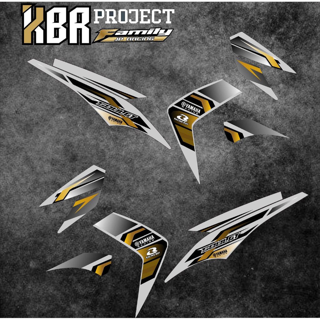 (cod) striping soul gt 110/115 - motor yamaha - motor - soul gt 110/115 - sticker variasi - Racing