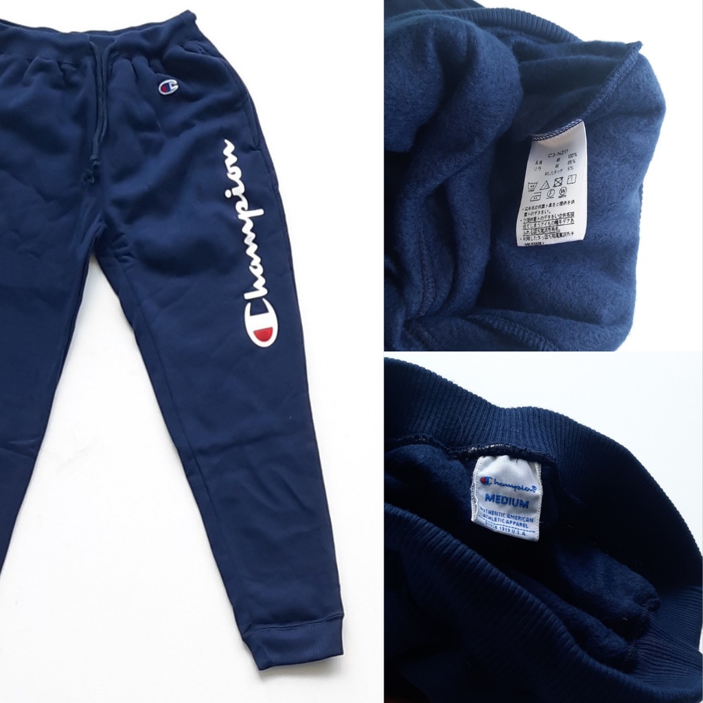 Champion Jogger Pants Script BORDIR LOGO / Celana Jogger Champion Original Unisex