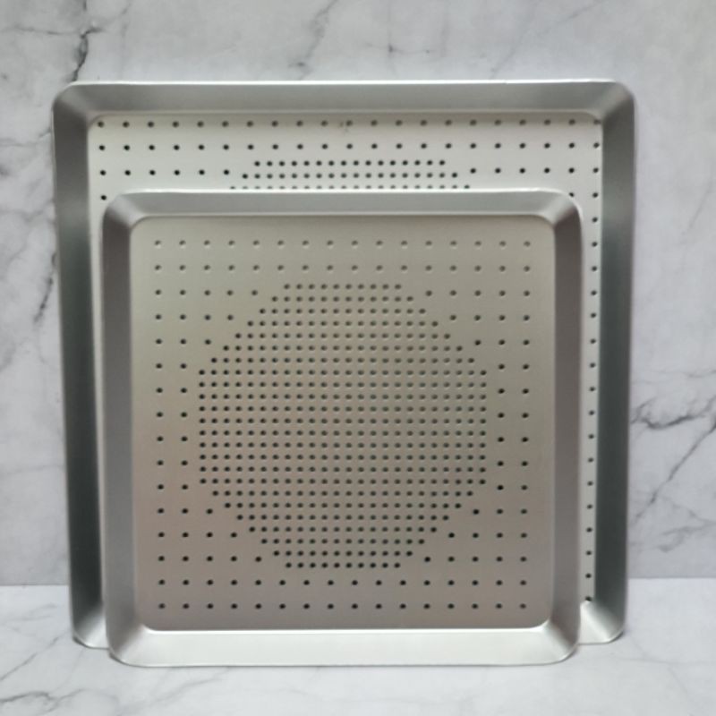 Square Perforated Baking Tray / loyang kue kering lubang bolong