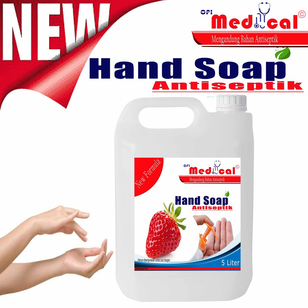 Sabun Cuci Tangan 5 Liter MEDICAL |Hand Wash |Hand Soap wangi buah segar busa melimpah