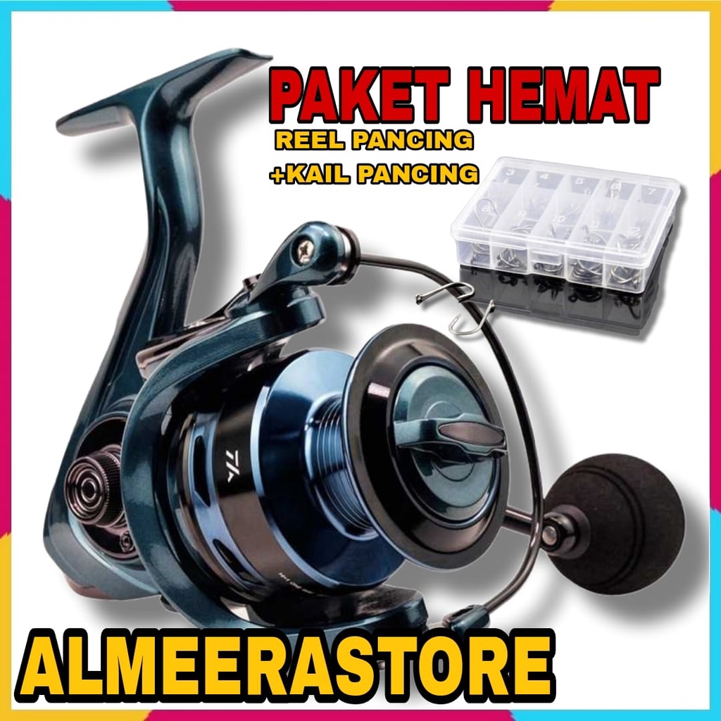 Reel Pancing Spinning Fishing Reel 14+1 Ball Bearing Rasio Gear 5.5:1 - TA3000 Kuat Dan Ringan