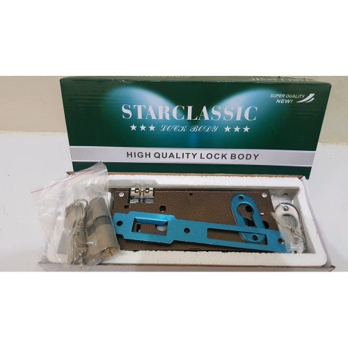 1 Set Handle Pintu Minimalis + Body Kunci Pelor Handel Pintu Dahlia