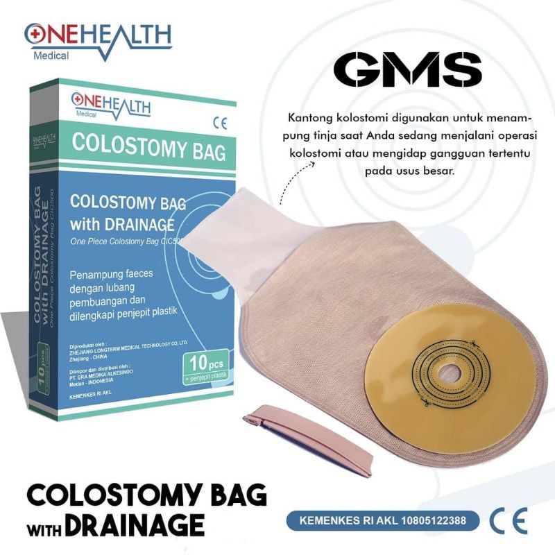 Colostomy Bag General Care / Onehealth  Per Pcs / Kantong Kolostomy