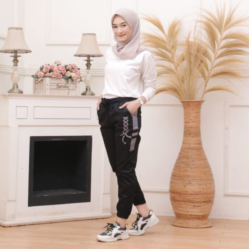 Celana Cargo Wanita Jumbo Cargo Pants Celana Jogger Wanita  Baggy Pants Murah Size