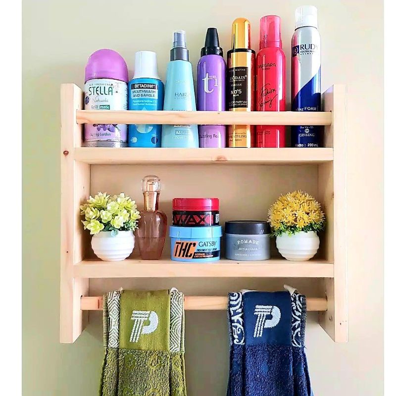 rak bumbu/rak botol  2 susun 40 cm