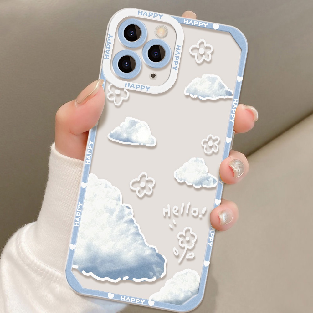 Soft Case Silikon TPU Transparan Motif Kartun Angel Eyes Untuk iPhone 13 12 11 Pro MAX XS MAX XR X 7 8 Plus SE 2020