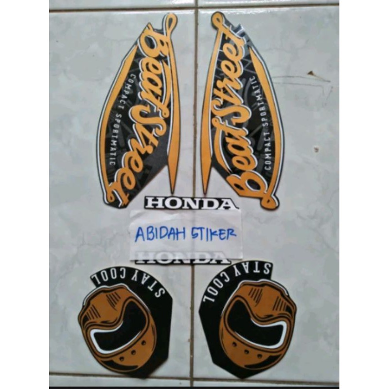 striping beat street 2019 hitam doff dof dop