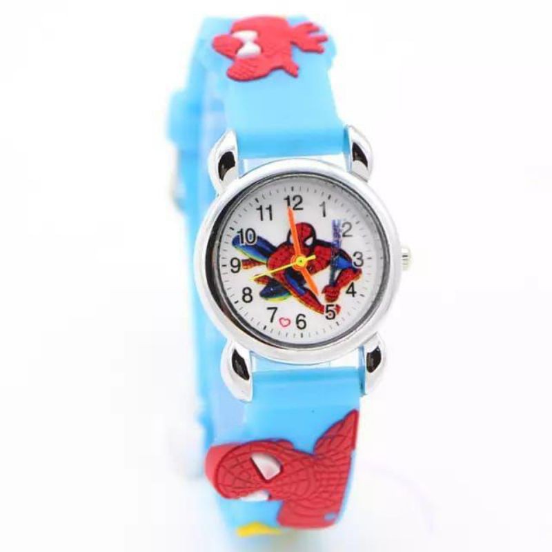 Jam ring karakter Spiderman anak laki2.jam murah jam cod