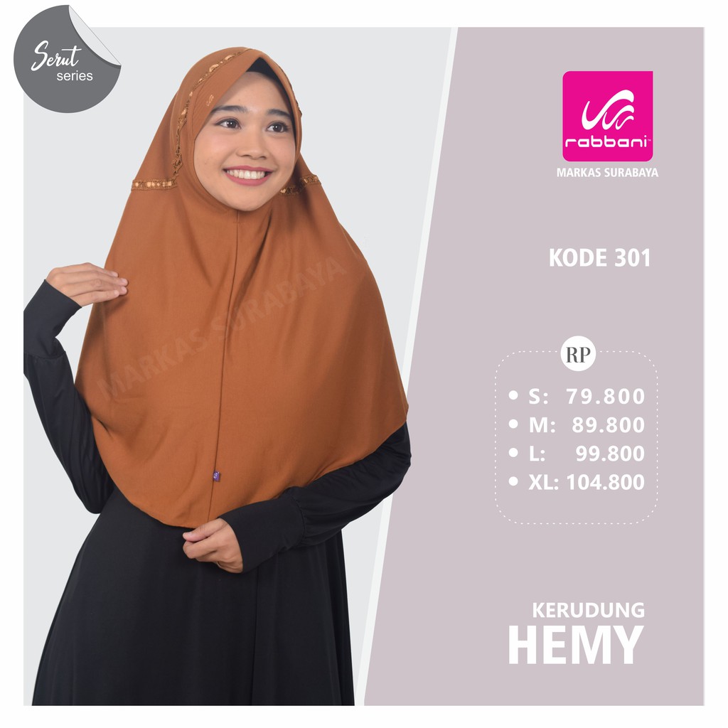 [4 DARI 4] KERUDUNG SEKOLAH HEMY WARNA (RENDA SAMPAI KEPALA)