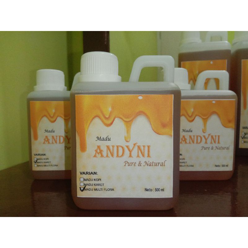 

Madu Multiflora / Madu Murni Mentah ANDYNI 500 ml