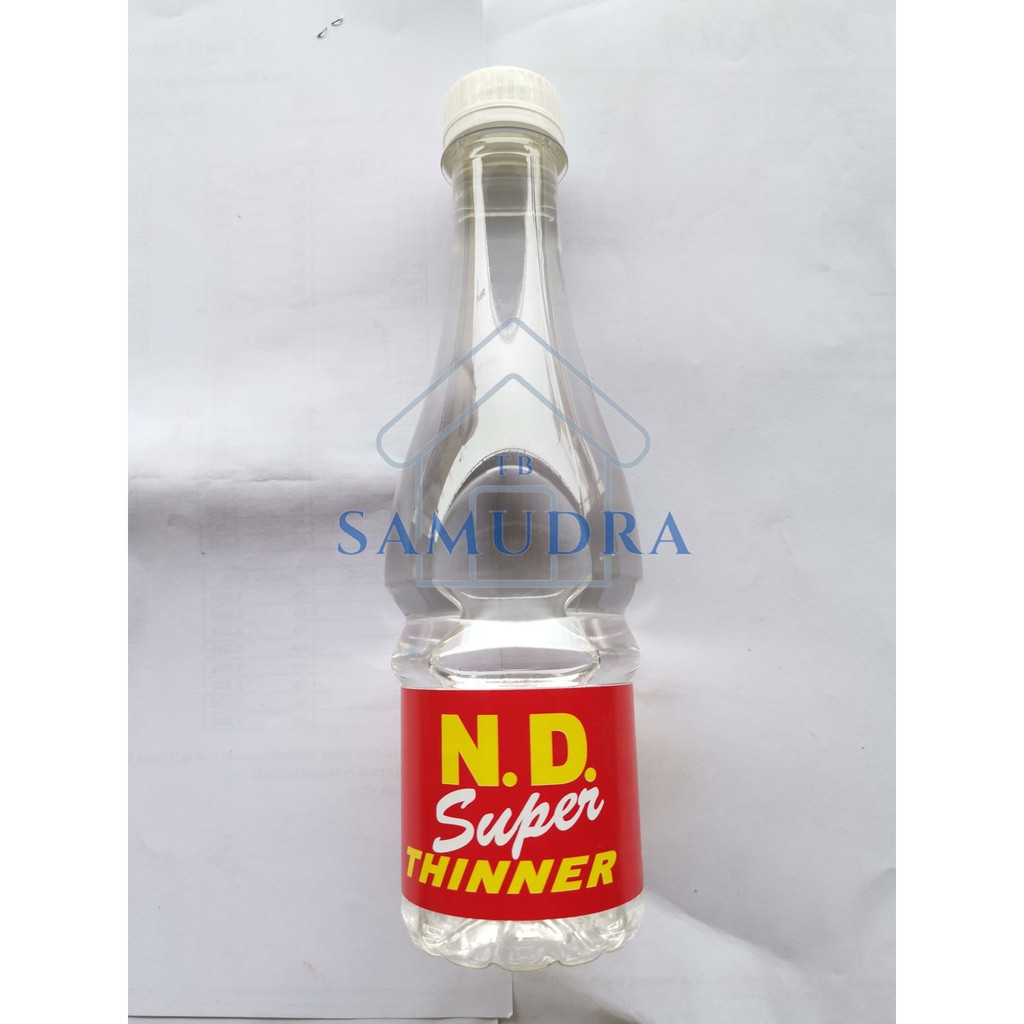 

Thinner ND kemasan botol plastik 300cc Campuran Cat Minyak - SAMUDRA TB