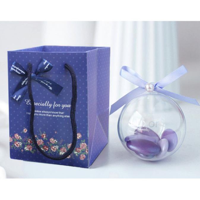 

Kantong kota biru pita , kantong hadiah souvenir , gift paper bag