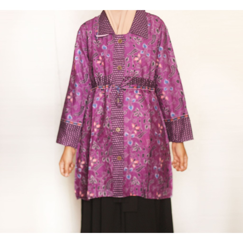 Blus Batik I Blouse Batik Wanita Motif Indira-SIZE XXL (JUMBO)