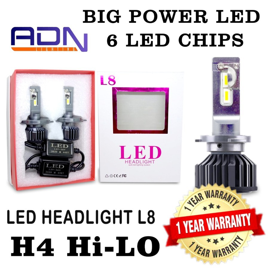 Lampu Led Mobil Utama Foglamp H4 BigPower Led 48W