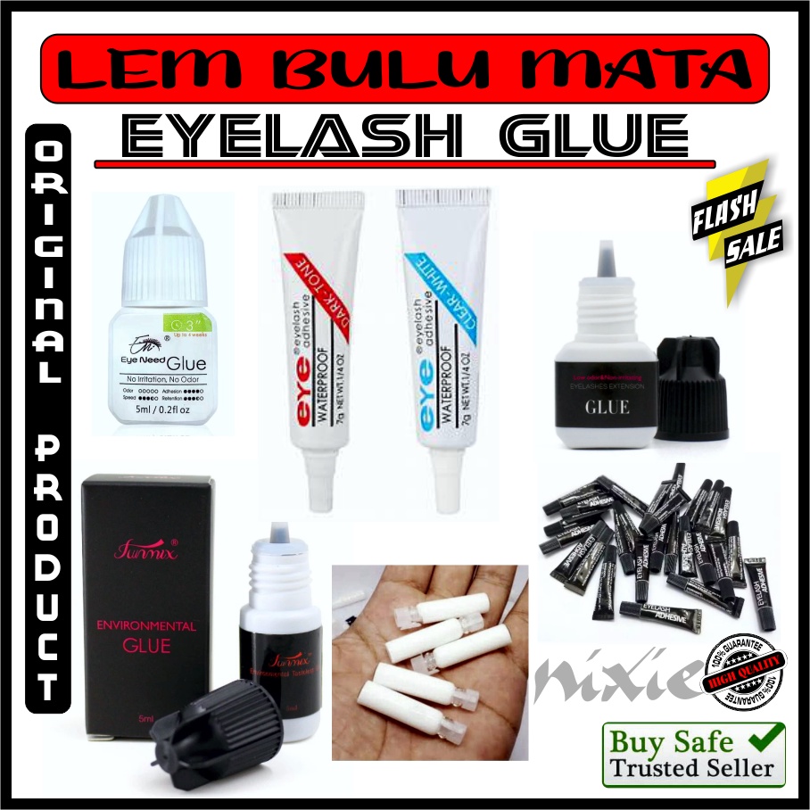 Eyelash Extension Glue Lem Bulu Mata TAHAN LAMA TIDAK PERIH Lem Bulumata Bagus Original