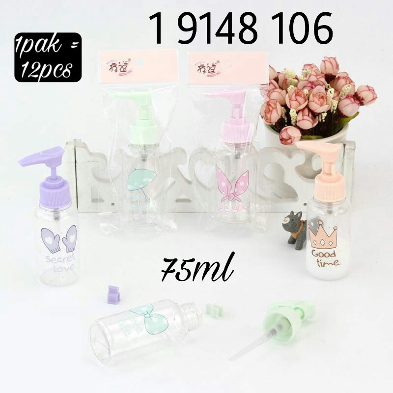 Botol Pump Botol sabun 75ml kode 19148106