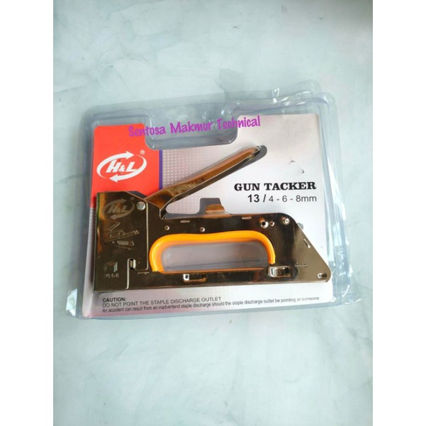 H&amp;L Staples Staple Hang Gun Tacker Hekter Tembak Manual