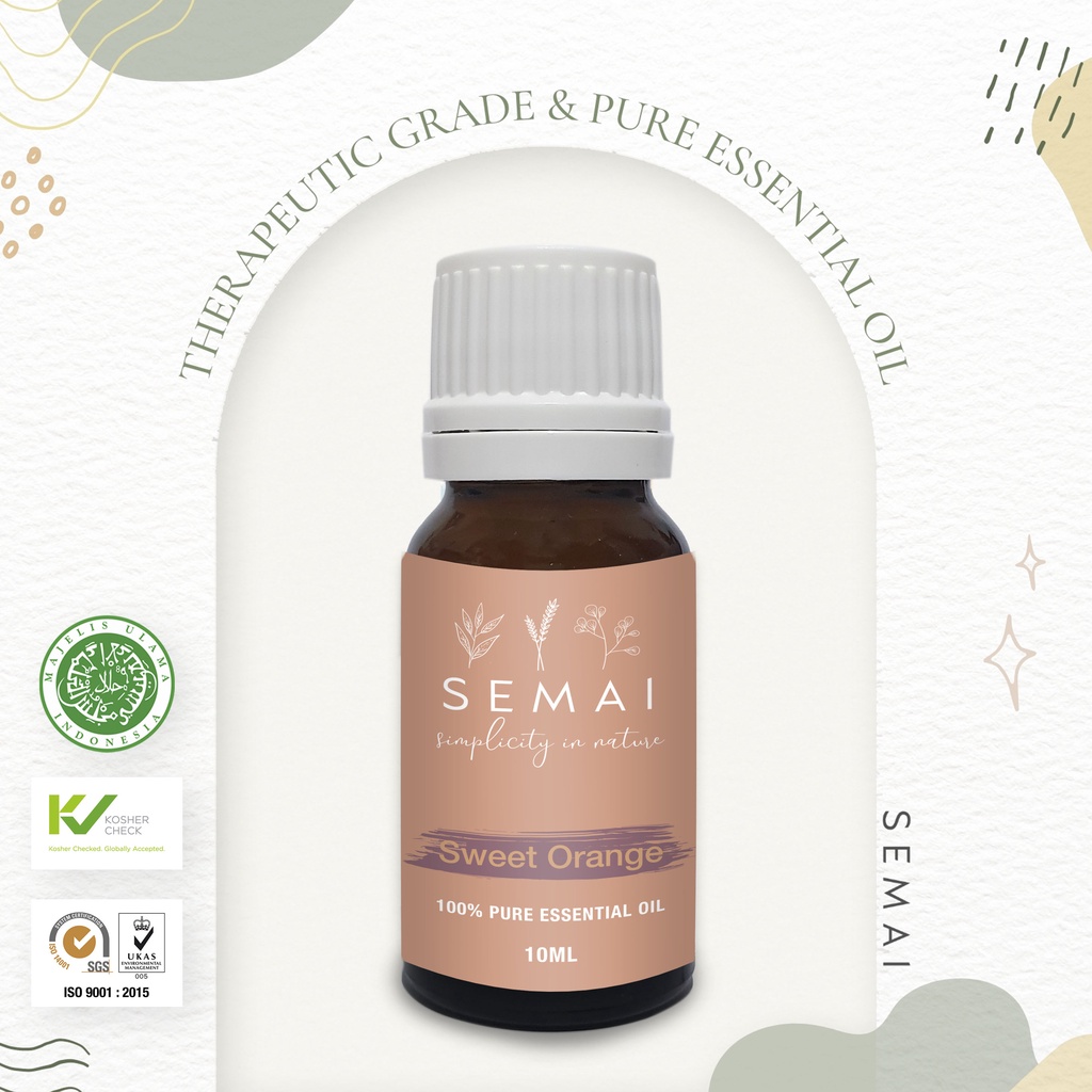 SEMAI Sweet Orange Essential Oil Aromatherapy Minyak Atsiri