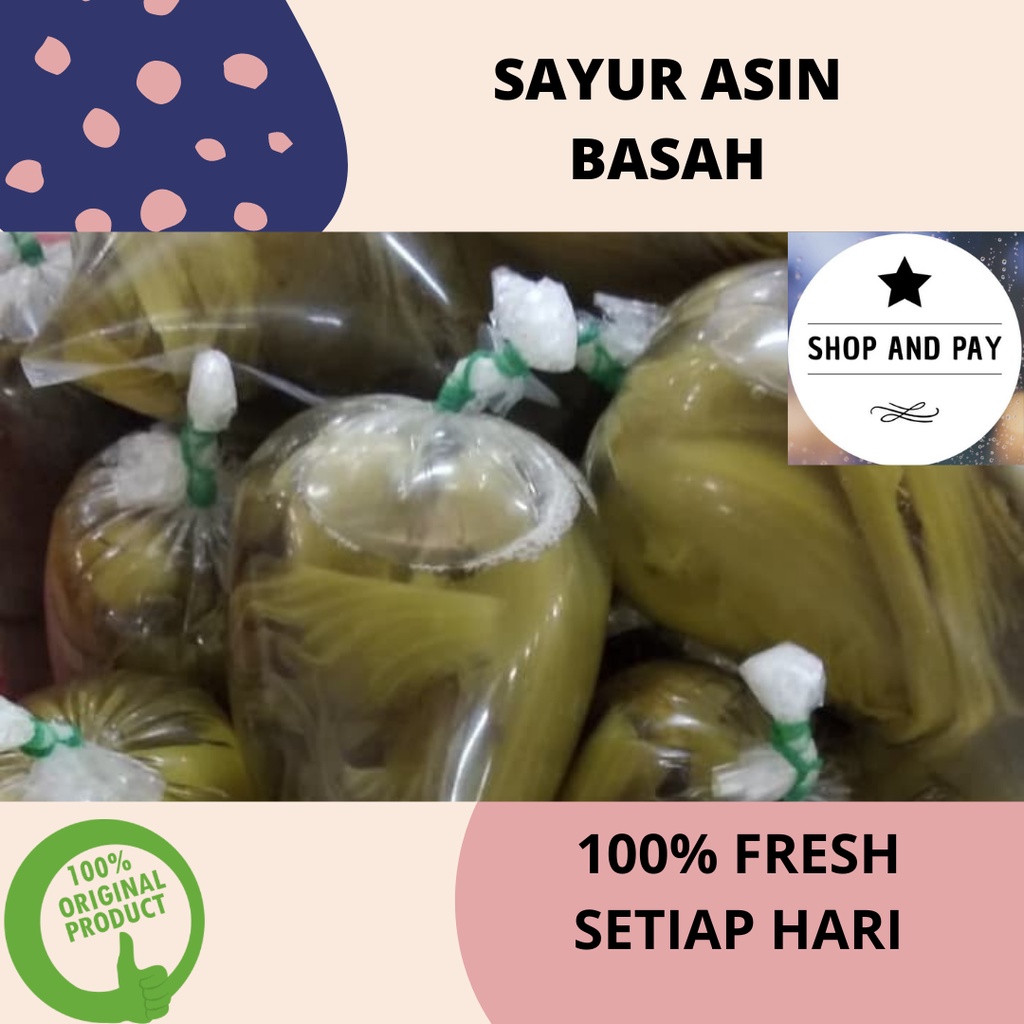 

Sayur Asin Sawi Asin Hamchoi Ham choy Khas Kalimantan PER BUNGKUS