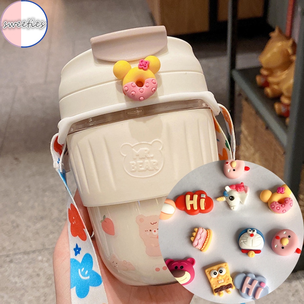 Stiker 3D Motif Kartun Lucu Untuk Dekorasi Laptop / Komputer / Botol Air DIY