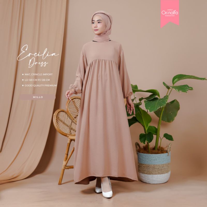 ERCILIA DRESS POLOS || CRINKLE