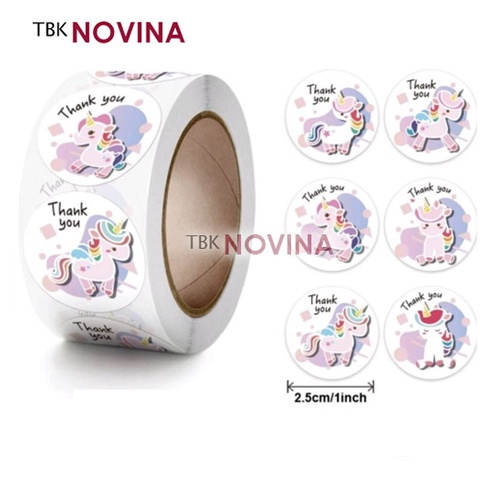 [KODE 137] Stiker Poni Unicorn / Label Segel (10pcs)