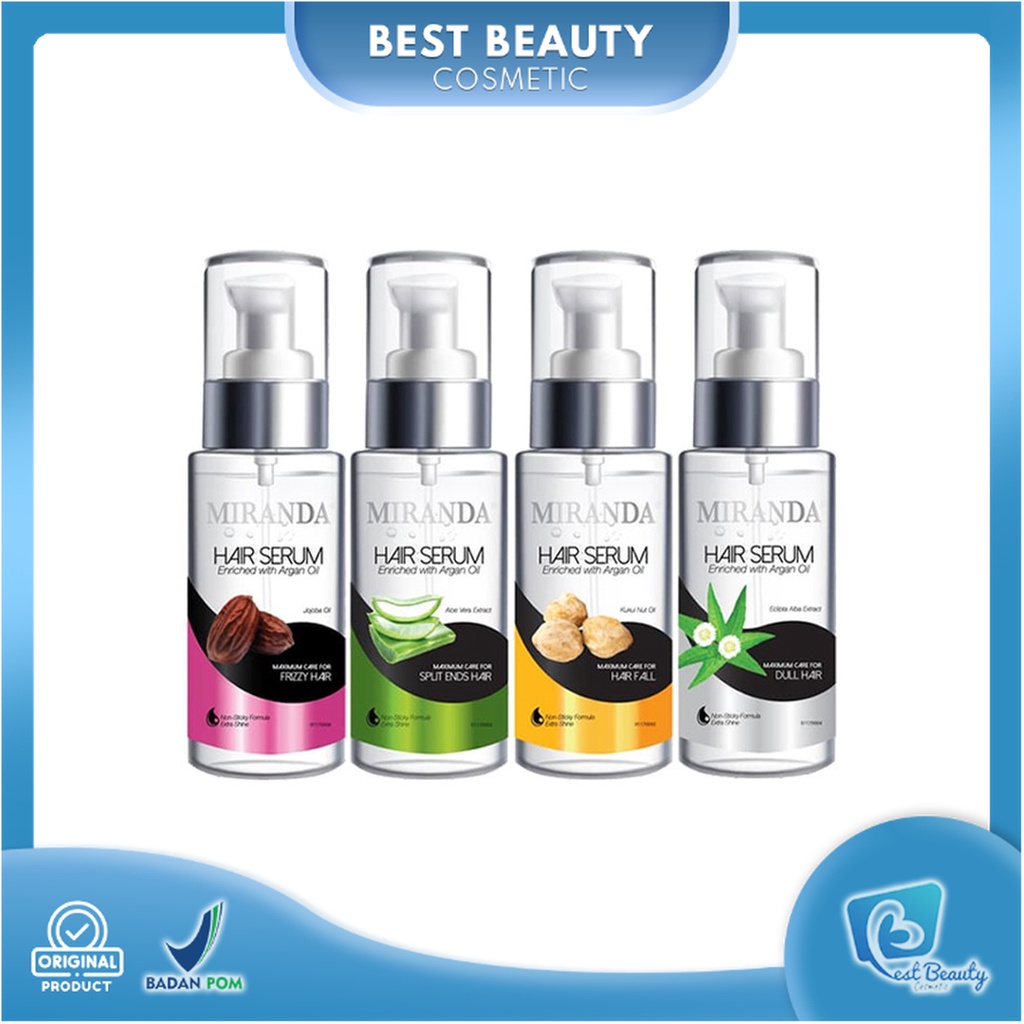 ★ BB ★ Miranda Hair Serum (Serum Rambut) 100ml - Eclipta Alba - Kukui Nut - Jojoba Oil - Aloe Vera