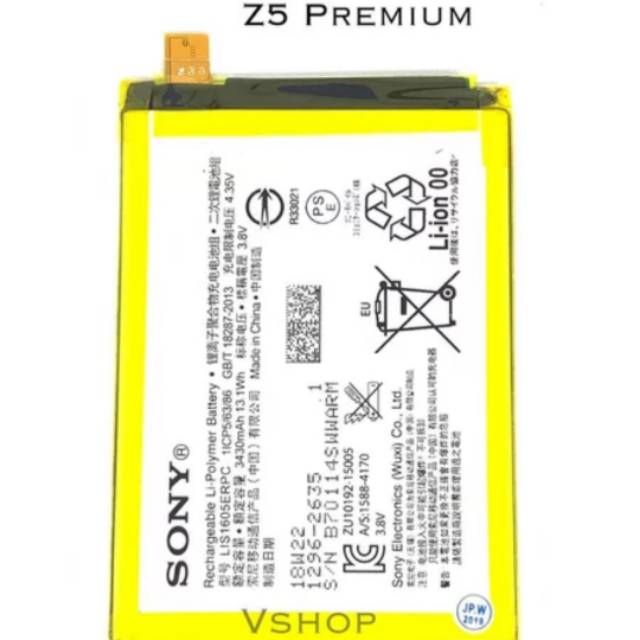 Batere Baterai Battery Sony Z5 Premium Original