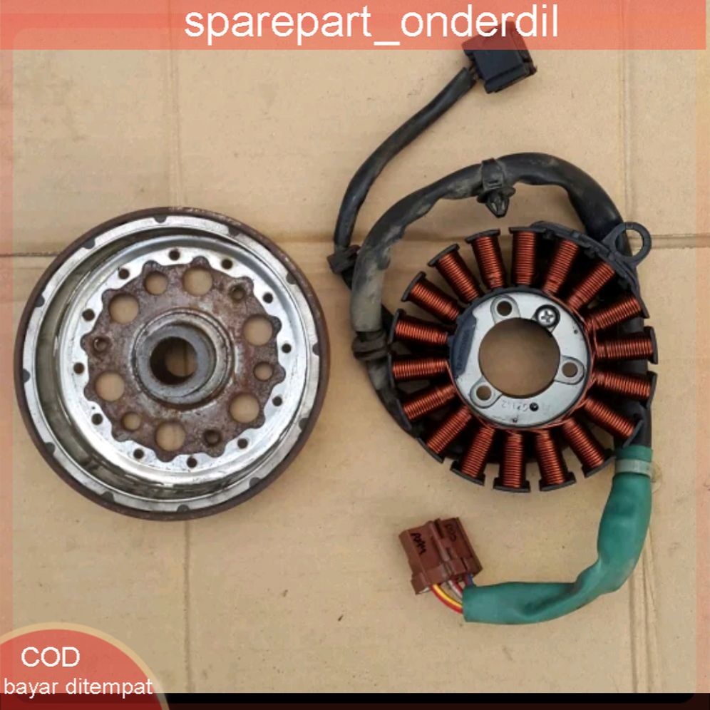 TERMURAH ACG STARTER COMP FLYWHEEL MAGNET SPUL HONDA BEAT FI F1 K81 PNP BEAT ECO BEAT STREET ORI