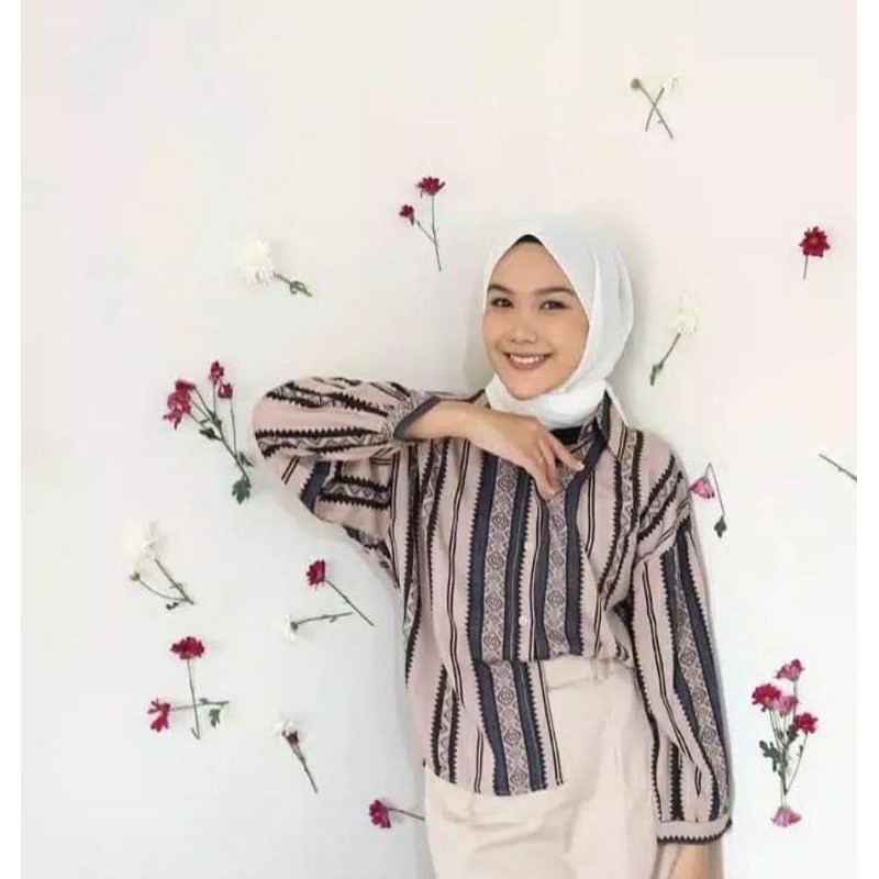 KEMEJA RAYON VISCOSE MOTIF TERLARIS