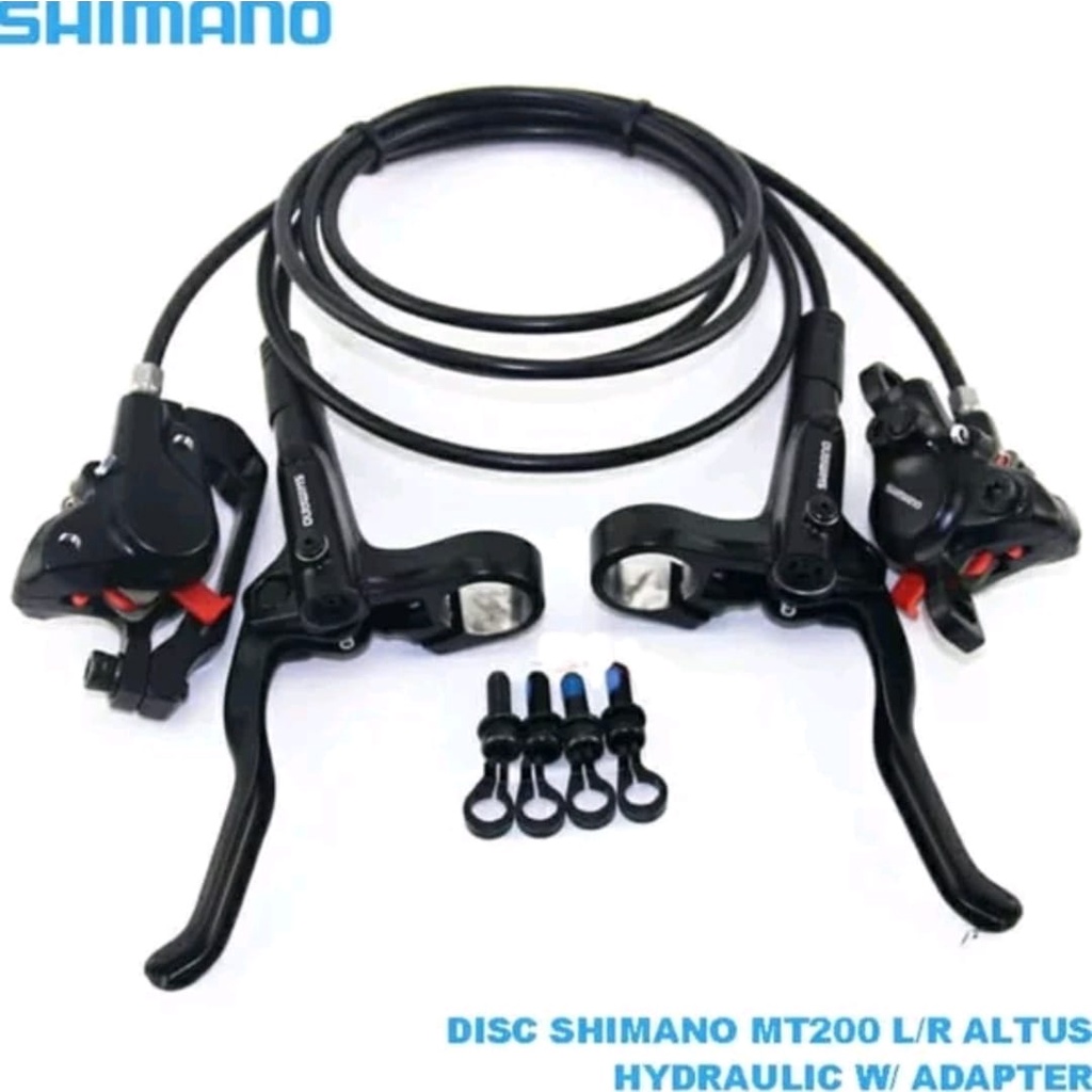 TERMURAH!!! Discbrake Hidrolik ORIGINAL SHOMANO MT-200 ALTUS / Satu Pasang / Realpict