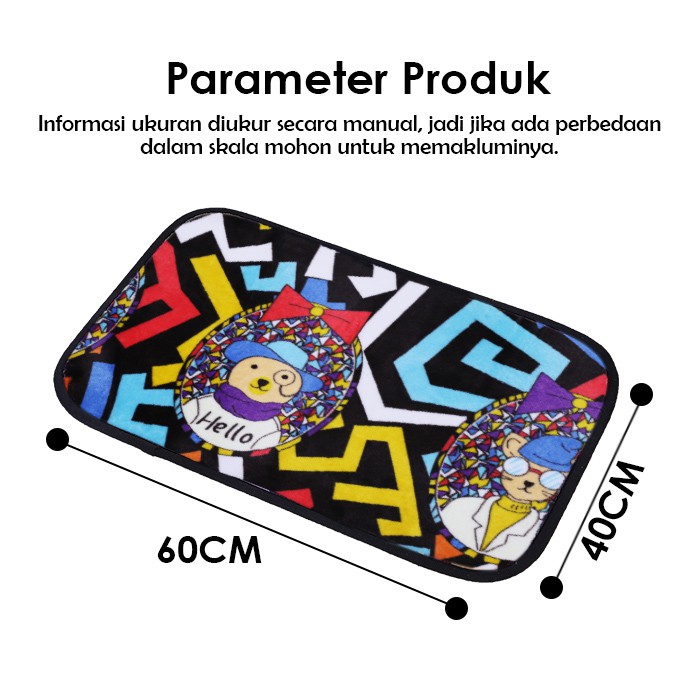 COD -  Keset Anti Slip Motif Import Murah / Keset Bulu Karakter Anti Slip Import Termurah - D1C1