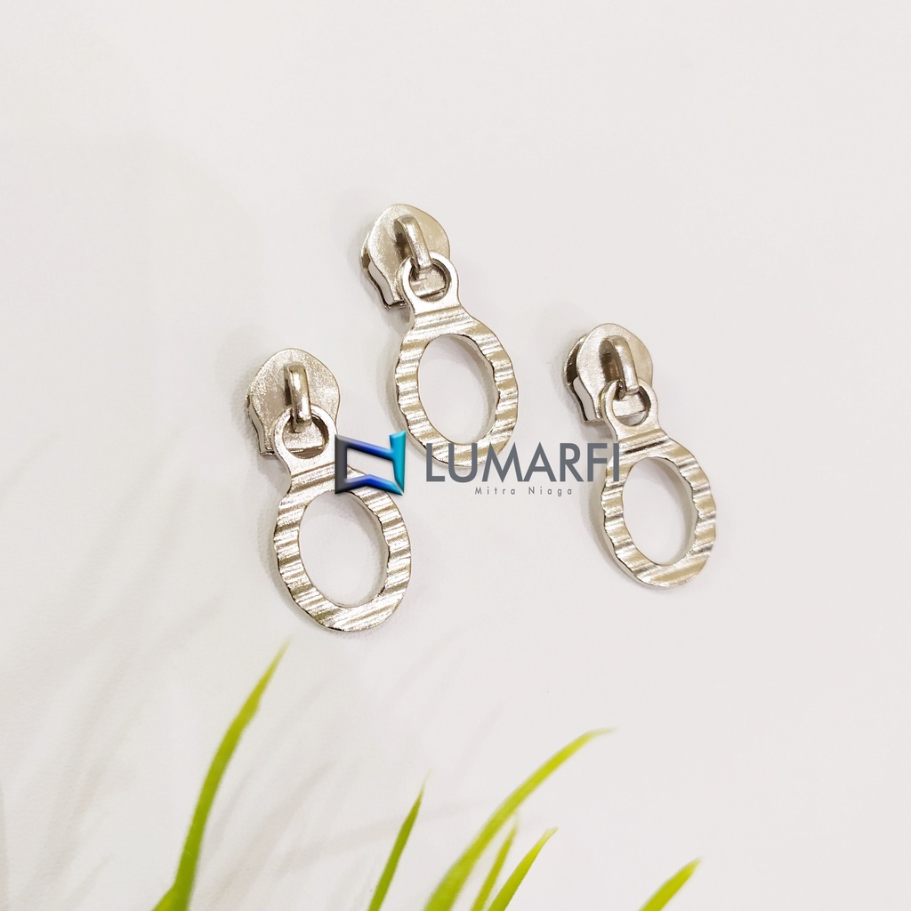 Kepala Resleting no 5 Donat untuk Resleting Coil/Nylon No 5