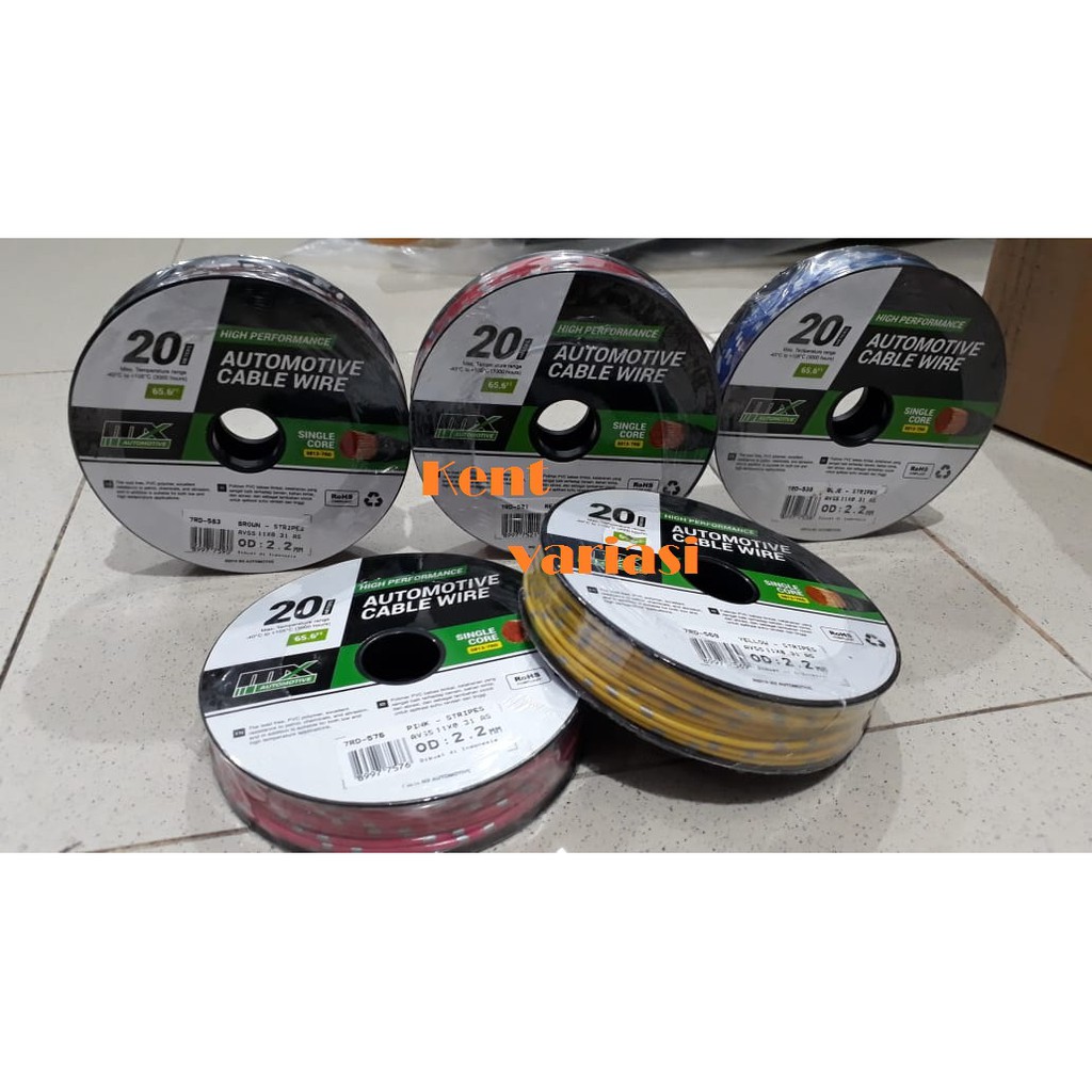 Kabel Bintik Serabut Otomotif Warna AUTOMOTIVE CABLE WIRE MX 20 METER