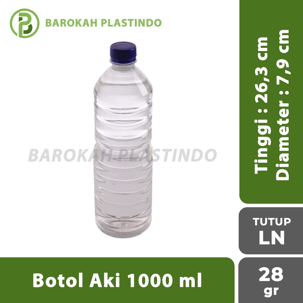 Botol Aki 1000 ml / Botol Plastik 1000 ml / Botol Air 1000 ml / Botol 1 Liter