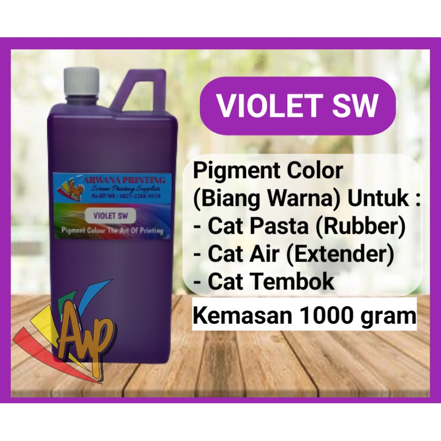 

Biang Warna Sablon Ungu Terang Pigment Fluorescent Violet SW 1kg