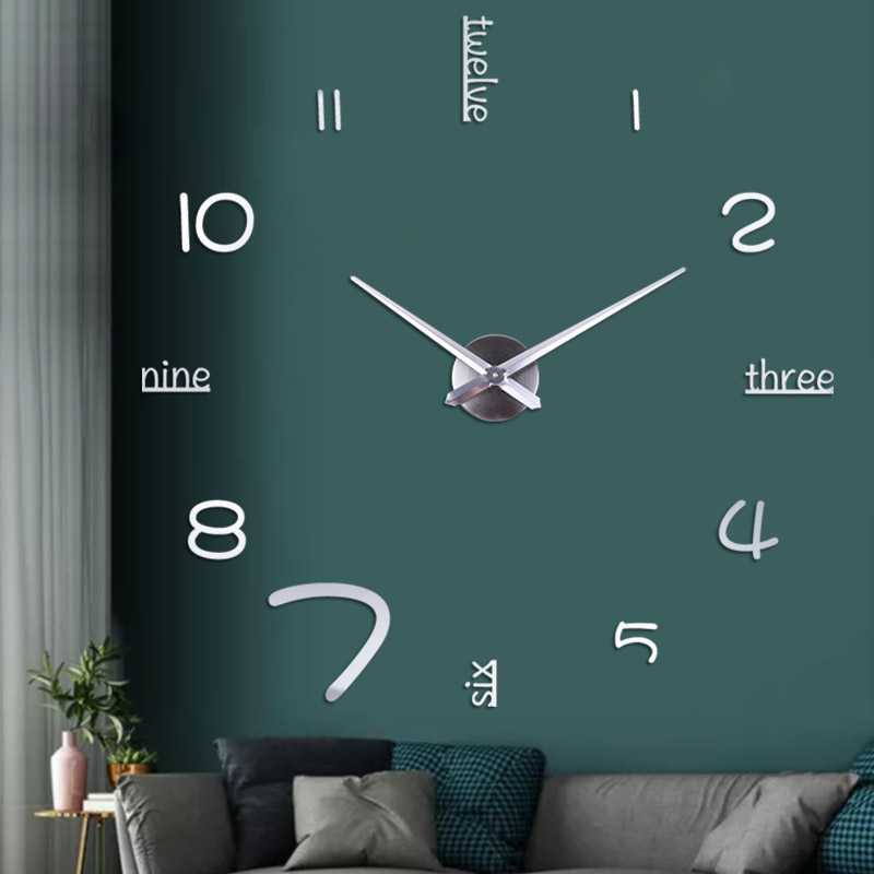 Jam Dinding Besar DIY Giant Wall Clock English