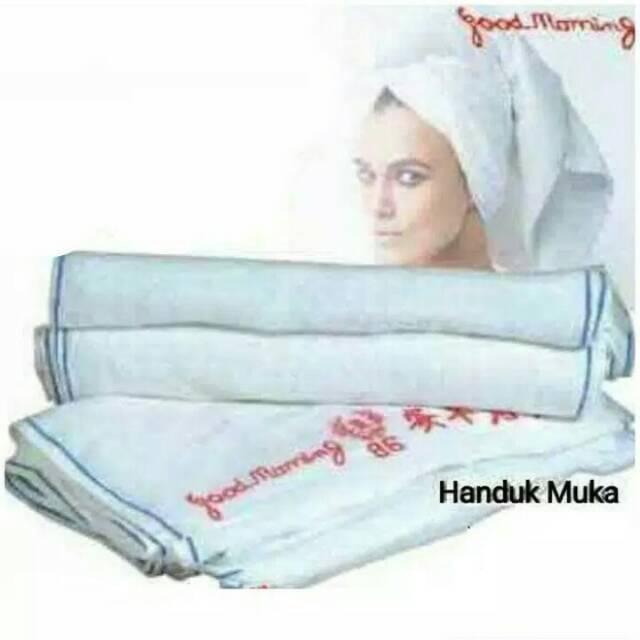 Handuk Salon Putih / Handuk Tipis / Handuk Rambut / Handuk Kecil / Handuk Keramas / Handuk good morn