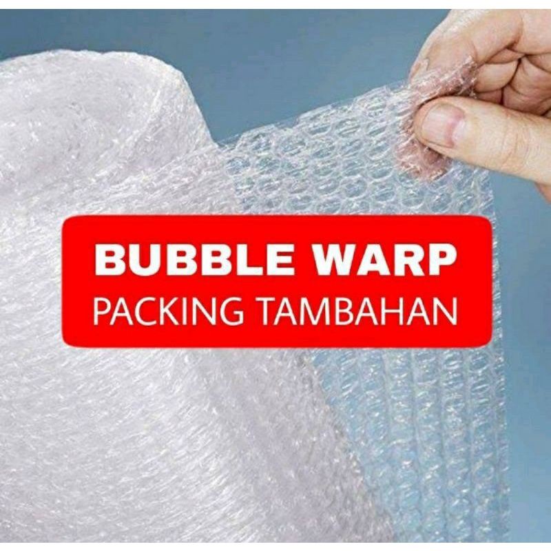 

bubble warp packing tambahan.